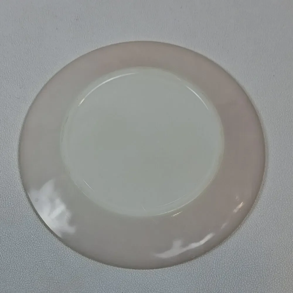 Fire-King Swirl Dinnerware Dinner Plate Ivory 7.5